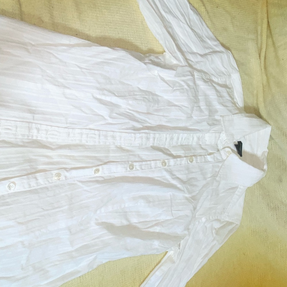 Ann Taylor button up white shirt